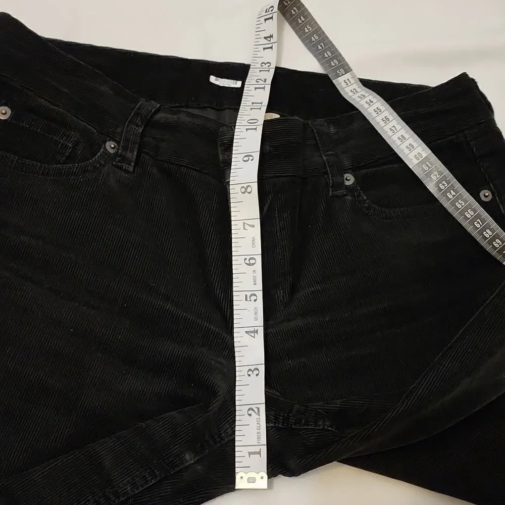 ‎J Crew black corduroy pants 6R